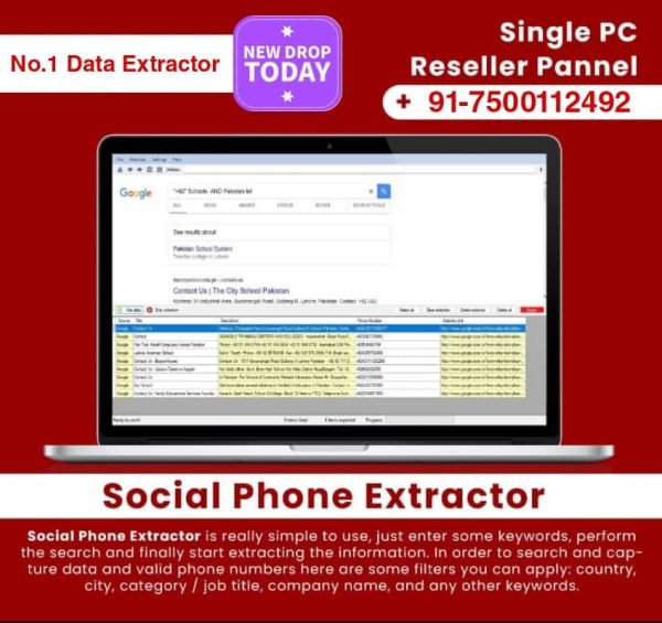 Social Phone Extractor