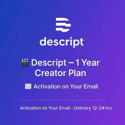 Descript - Creator Plan [12 Months]